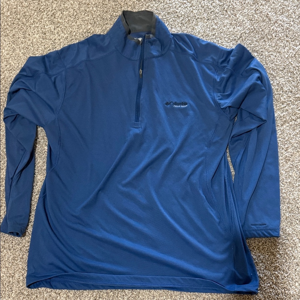 Columbia Deep Blue Quarter-Zip Pullover Men’s XL